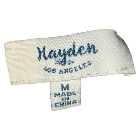 EUC HAYDEN LOS ANGELES WOMENS MEDIUM V-NECK TAN SWEATER WARM CHEAP SKI - Picture 4 of 4